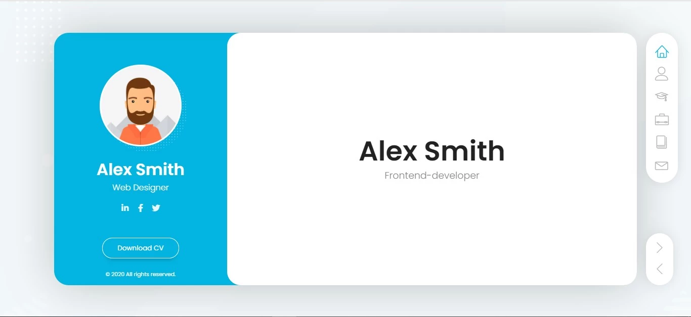 Breezy CV - openresume template screenshot