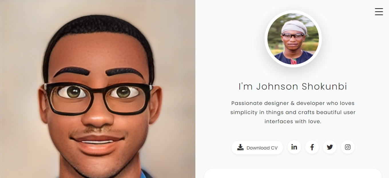 Coolio - openresume template screenshot