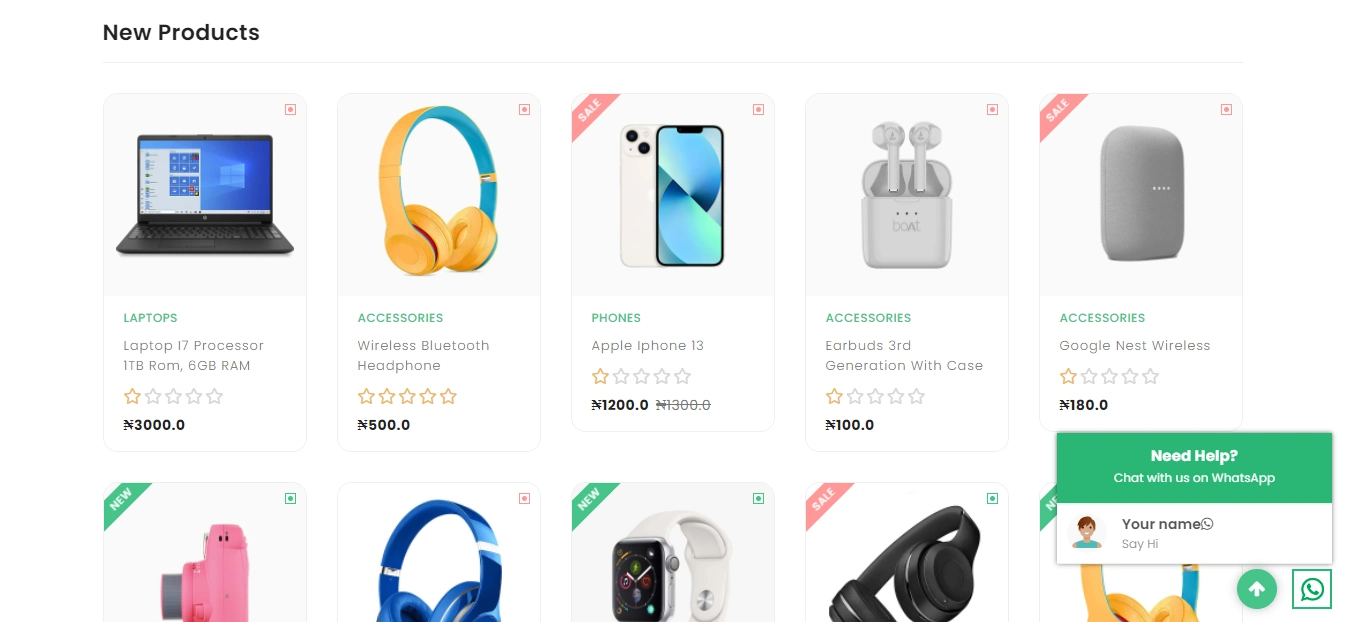 Storefront - openresume template screenshot